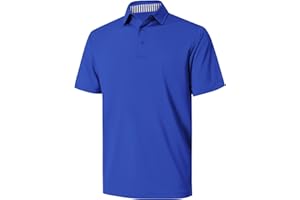 NIASHOT Polo Shirts for Men Summer Short Sleeve Golf Polos Quick-Dry Moisture Wicking T-Shirts Fashion Clothes Mens Gifts