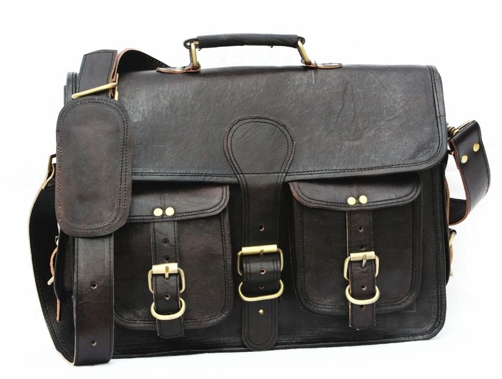 Back Pack New Mens Genuine Leather Vintage Laptop Messenger Handmade