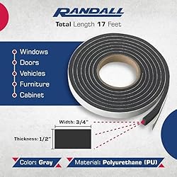 Self Stick Foam Weatherstrip - Low Density - Highly