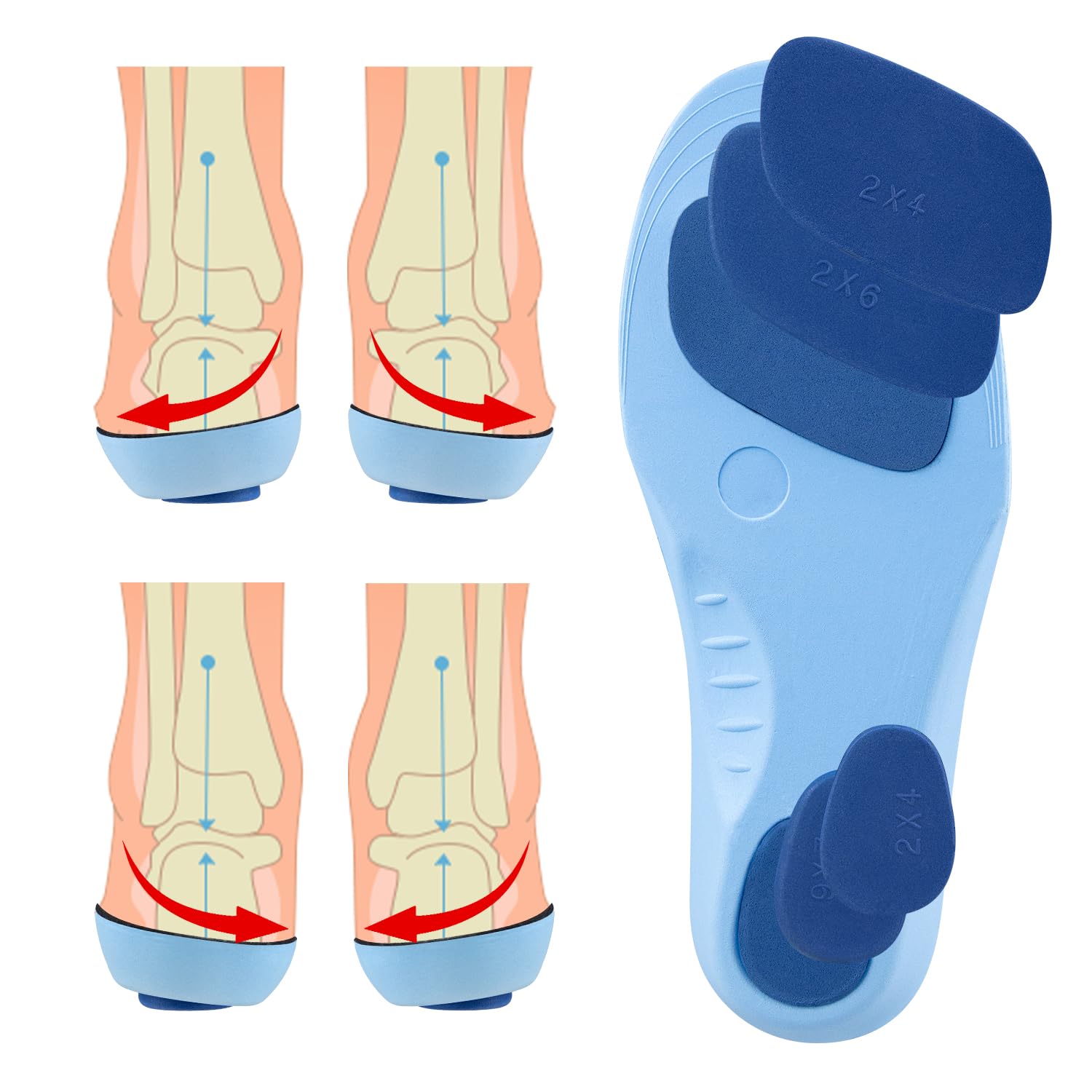 Photo 1 of Supination and Pronation Correction Insoles for Men Women Kids Toddlers, Adjustable Corrective Inserts for Over Supination and Overpronation(Size:XXXL)