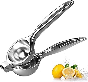 Win Change Lemon Squeezer Juicer Manual Juicers-Hand Manual Lemon Squeezers Lime Hand Juice Lemon Squeezer Press Large Metal Manual Lemon Citrus Press Juicer Fruit Citrus Squeezer with Stainless Steel Lemon Orange