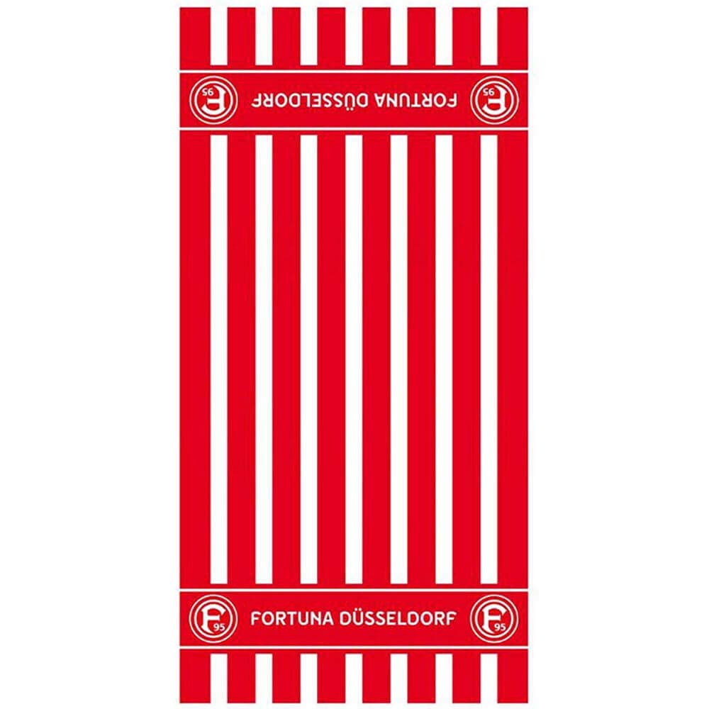 Fortuna Düsseldorf Bath towel stripes, 70 x 140 cm.