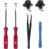 Mcbazel Joycon Joystick Replacement for Nintendo Switch, Switch OLED, Switch Lite(NOT for Switch 2) - 3D Replacement Joystick Analog Thumb Stick with +&amp;Y-Screwdriver, Pry Tool, Tweezer Kit