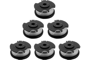 LYSHUJLI 6pcs 0.065" 17ft Replacement Trimmer Spool Compatible with Hyper Tough,Weed Eater String Spool Line Compatible with Hyper Tough 20V Max Weed Wacker String Trimmer HT-19-401-003-06 & HT-19-401-003-07
