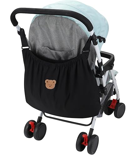 Large Under Seat Storage Basket Bag for Toys, Bottles, Diaper Bag, Compatible with Bugaboo Cameleon 1,2,3 and Frog Baby Child Strollers Prams Pushchairs (Light Blue, with Insert) : Baby