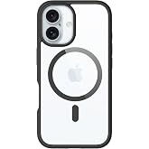 Prodigee iPhone 16 Pro Max|Pro|Regular|Drop Tested Kickstand |Soft Matte Pink Dual Layer Cover| Wireless Charging Compatible|Shockproof|Scratch Resistant (Magneteek, Black, iPhone 16 (6,1))