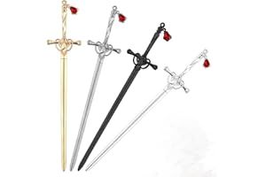 4PCS Ancient Style Sword Hair Chopsticks for Long Hair Hair Bun Classic Vintage Hair Sticks Chinese Style Decorative Accessor