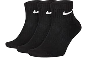 Nike Everyday Cushioned Ankle Athletic Training Casual Socks - 3 Pack