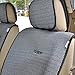 Sojoy Universal Fit Full Set Car Seat Covers and Cushions Four Seasons(Checked Black & White)