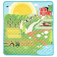 HIDEABOO Playmat for Baby and Kids 34 x 33 Inches - Floor Mat with Play Scene