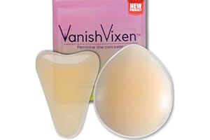 VanishVixen Silicone Concealer Pads for Women – Reusable, Invisible Intimate Line Coverage in 2 Sizes (XS–L) for Leggings, Swimwear & Activewear Beige