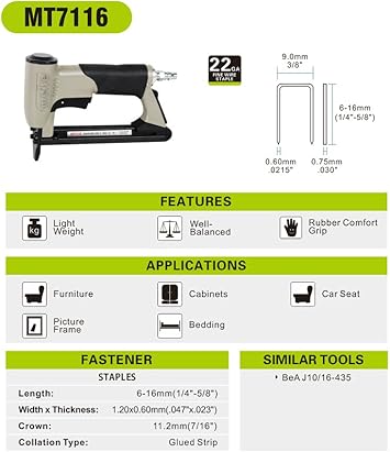 Meite MT7116 Upholstery Stapler product image 2