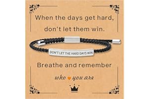 FAOYUDAWEI Tube Motivational Bracelet for Women Men, Remember Who Be Kind Of A Stainless Steel Adjustable Best Friends Teens Inspirational Braided Christmas Birthday Gifts Jewelry