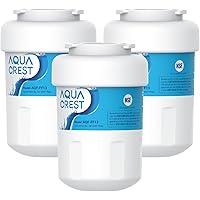 AQUA CREST Refrigerator Water Filter, Replacement for GE® Smart Water MWF, MWFINT, MWFP, MWFA, GWF, HDX FMG-1, GSE25GSHECSS,