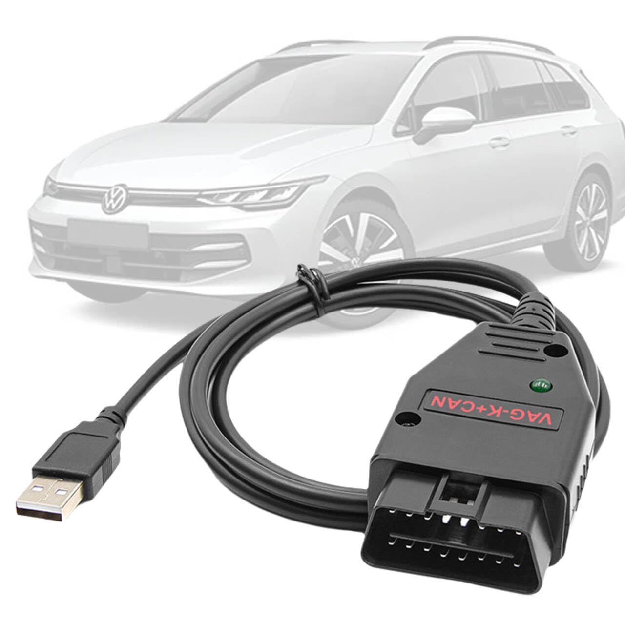 Photo 1 of VZG OBD2 Cable for VAG K+CAN Commander v1.4 Diagnostic Scanner Tool,Compatible with VAG/VW/Audi/Skoda/Seat Vehicles, Fit for ECU Programming Tool OBDII Code Reader