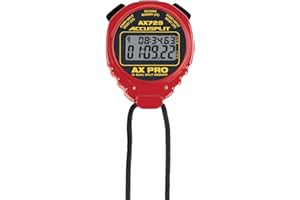 ACCUSPLIT AX725 PRO MEMORY (16) Dual Line Stopwatch (Red)