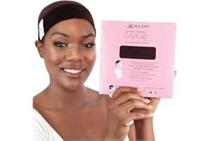 MILANO COLLECTION Ultimate GripCap, All-In-One Under Wig Cap for Women, Comfortable Wig Cap with Grip Band That Is Anti-Slip & Features Adjustable Closure, One Size Fits All, Chocolate Brown, 1 Pack