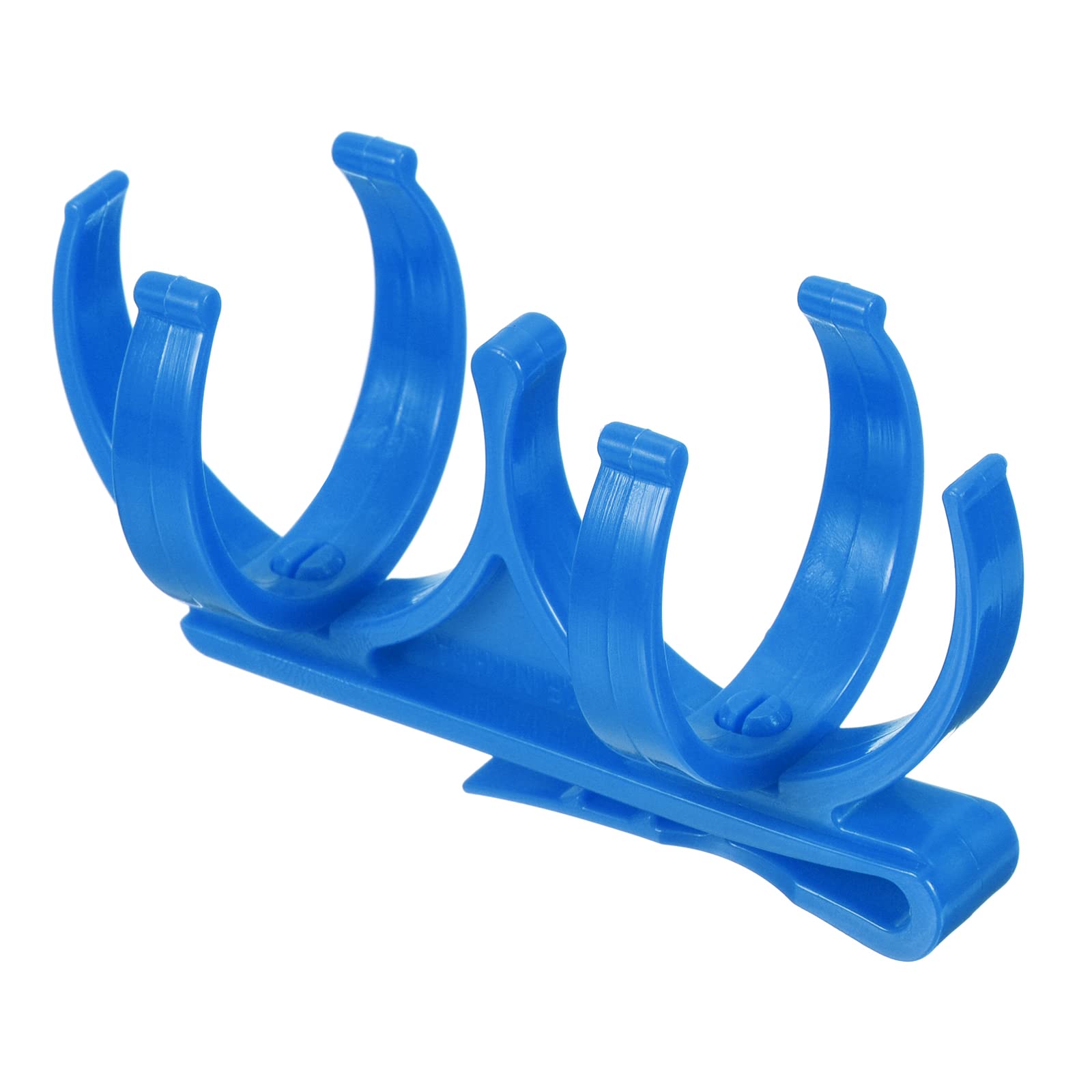 PATIKIL Golf Ball Holder, Plastic Rotatable Foldable Hold 2 Balls Golf Clip Accessories for Ball Games Attachment on Waist Belt, Blue