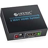 HDMI Splitter 2 Way Hdmi Splitter 1 in 2 out 1080P Full HD for 3D HDTV SKY HD PS4 Xbox360 Elite Virgin + Blu-ray Player DVD HD Camcorder HTPC Laptop Satellite