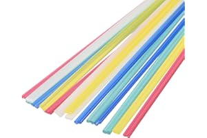 MECCANIXITY 15pcs 8 Inch Plastic Welding Rods PP Welding Strips Welder Rods for Plastic Welder,Car Bumper, Kayak Repair
