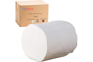 TORISING Air Dry Clay 10 LBs, Pottery Modeling Clay for All Purpose Hand Modeling and Throwing, Non-Toxic (White)