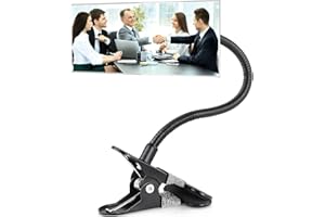Xxmbbjy Clip On Security Cubicle Convex Mirror, Adjustable Computer Rearview HD Mirror for Office Personal Safety and Security Cabinet Desk Rear View Monitors or Anywhere (6.69" x 2.95", Rectangle)