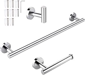 3Pcs Juego Accesorios Baño de Acero Inoxidable Superficie ...