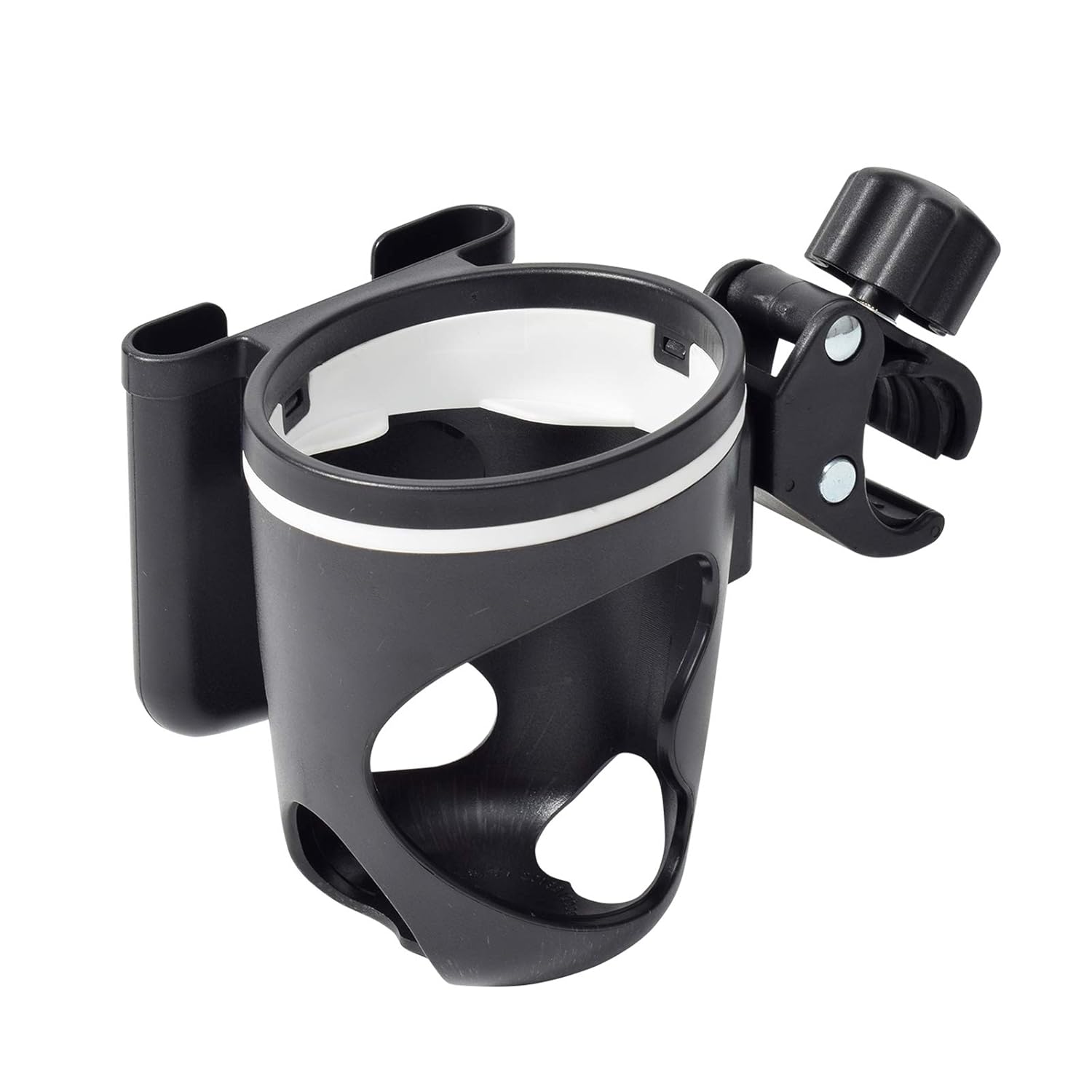 Eucredy Stroller Cup Holder, Universal Bike Cup Holder with Cell Phone Holder, 360 Degrees Rotation Bottle Holder, Adjustable Drink Holder for Bicycle, Pushchair, Wheelchair, Walker, Buggy: Baby