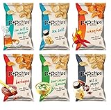 Popchips Potato Chips, 6 Flavor Variety Count, 0.8 Ounce