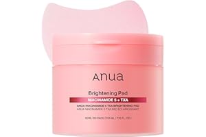 Anua Niacinamide 5 TXA Toner Pads – Hydrating Facial Pad for Even-Looking Skin Tone & Daily Radiance Care, Glow up Under-Eye with Tranexamic Acid, Korean Skin Care (210ml, 60 Pads)