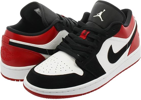jordan 1 low red white black
