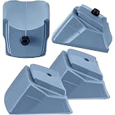 Arrowbash 4 Pack Non Marking Brake Pads for Inline Skates, Grey Scratch Free Heel Stoppers for Indoor/Rental Use
