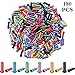 Fiada 180 Pieces Cable End Crimps Bike Cable End Caps Cable Caps for Bike Shift Alloy Road Mountain Bikes Brake Tips Shifter (Multicolor)