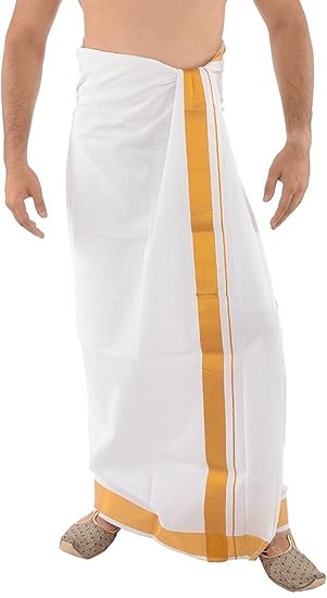 Men's Cotton Handloom Dhoti (2