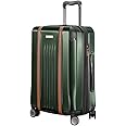 Ricardo Beverly Hills Montecito 2.0 Hardside with Dual Spinning Wheels, Expandable with Comfort Grip for Easy Packing and Moving, Men and Women, Hunter Green, Carry-On 21-Inch