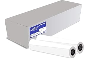 Alliance Wide Format Paper 24" x 300' CAD Bond Rolls (20lb | 2 Rolls, 24 In x 300 Ft | 2 " Core)