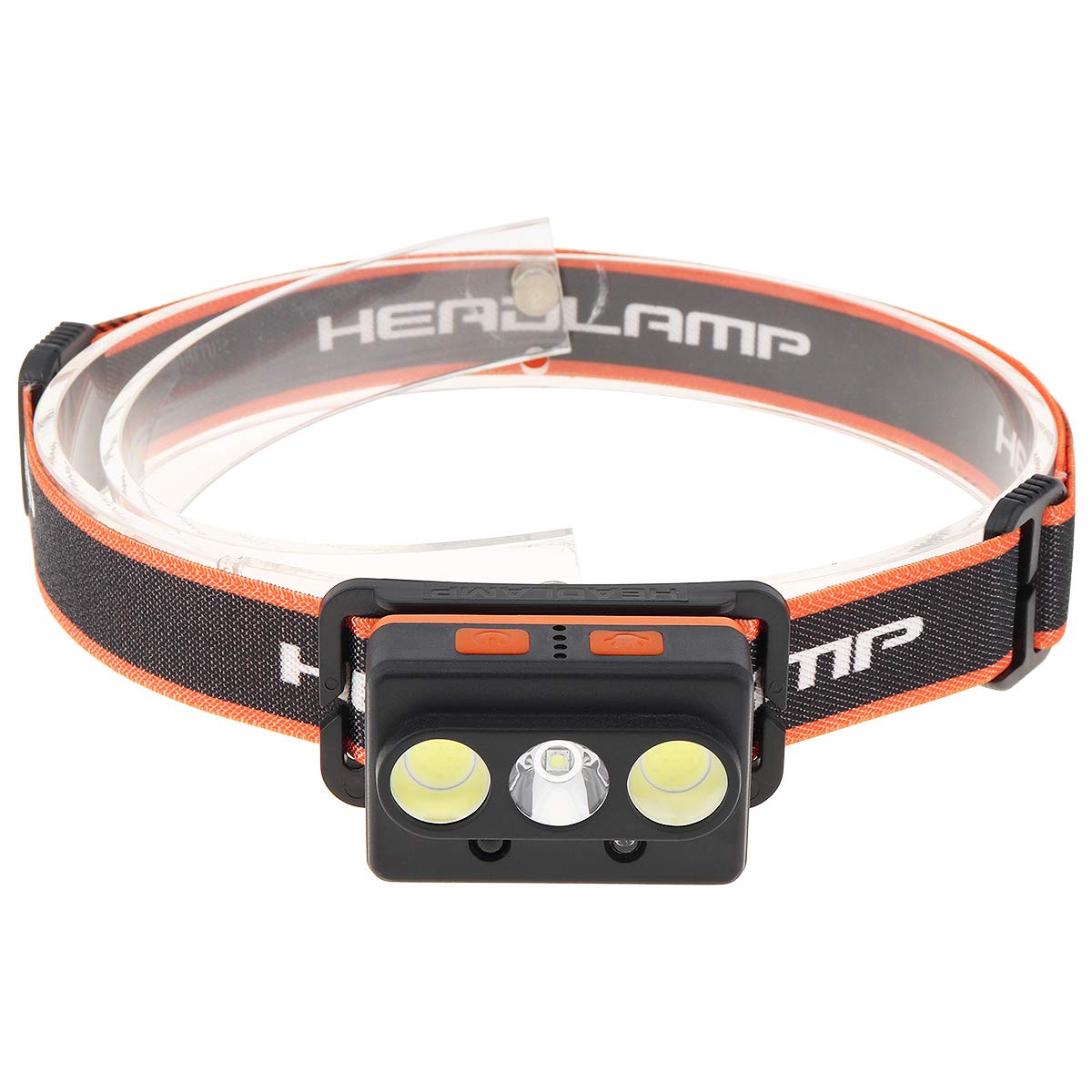 SecurityIng LED Headlamp USB Rechargeable 2000LM Headlight with Inductive Sensor Switch and 9 Lighting Modes Suitable for Camping/Outdoor Riding/Night Fishing/Outdoor Adventure