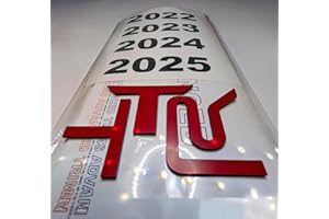 Raised Plastic Letters Inserts Compatible with Tundra TRD Grill 2022-2025 (Matte Red)