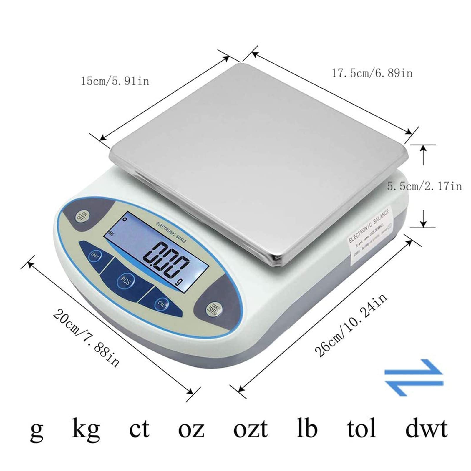 XYEJL Lab Scale Precision Lab Scale Analytical Electronic Balance ...