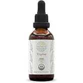 HerbEra Thyme USDA Organic Tincture | Alcohol-Free Extract, Herbal Drops | Certified Organic Thyme (Thymus vulgaris) Dried Leaf (2 oz)