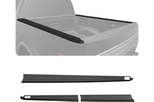 XUTVOTOR F150 Bed Rail Cap Molding Cover, 5.5' Right & Left Side Bed Rail Caps for Ford F150 2015-2020 Accessories, Replacement #FL3Z-84291A40-AA, #FL3Z-84291A41-AA, (Black, 2PCS)