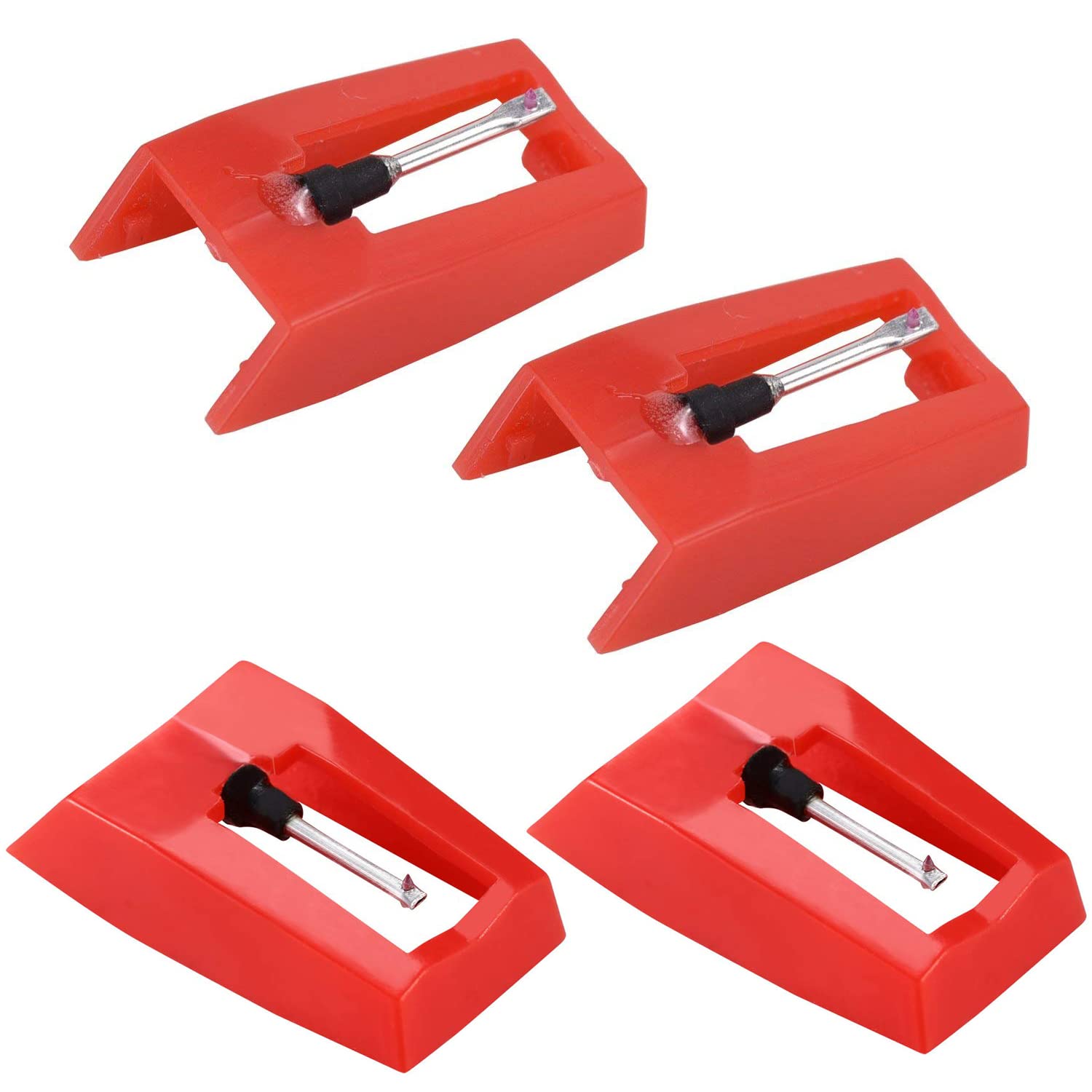 WANGCL 4 PCS Record Player Needle for Most Phonographs Such as CROSLEY JENSEN VICTROLA ETC Record Player