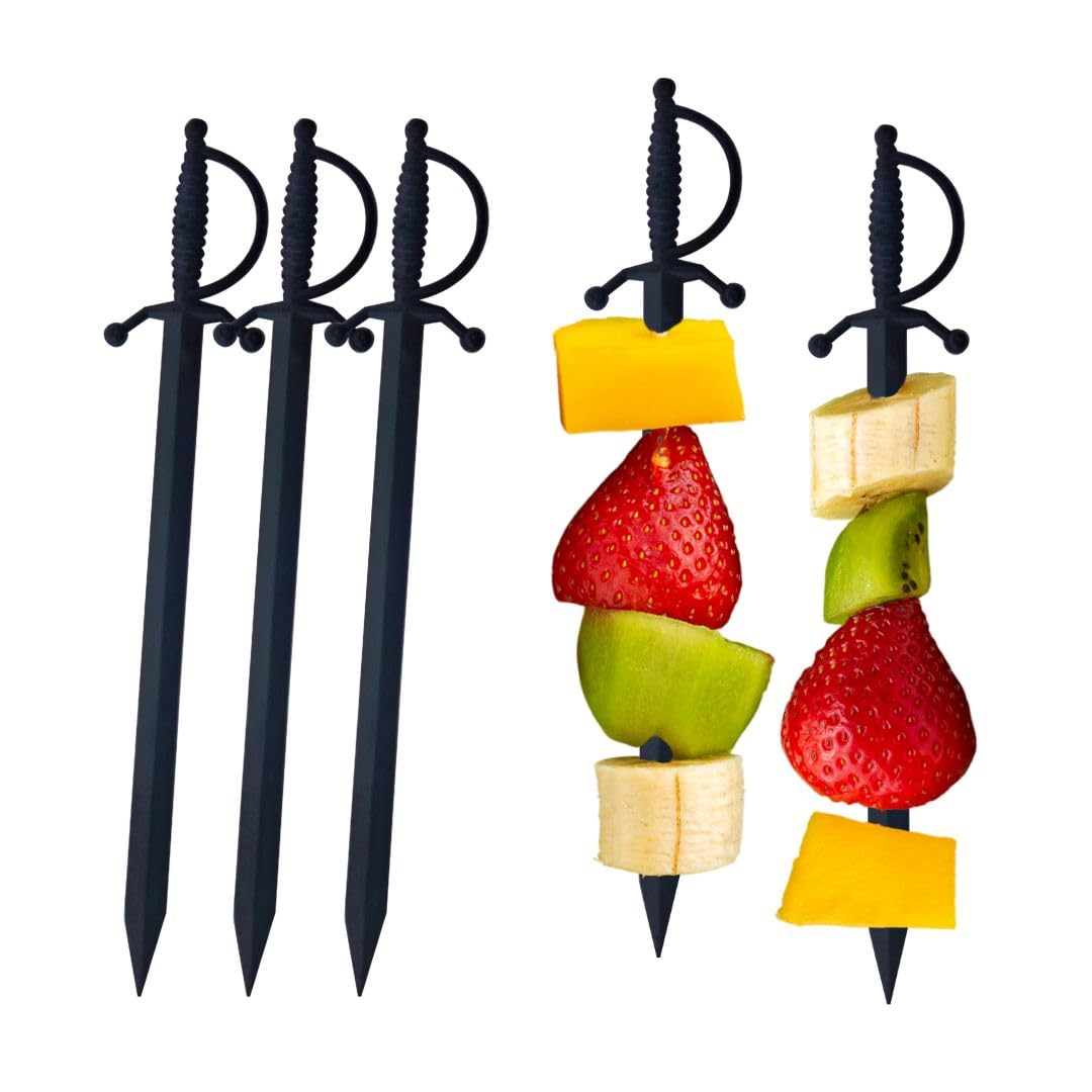 Photo 1 of 1000 Pcs Cocktail Picks Sword 7.62cm (3") - Sleek, Stylish Garnish for Cocktails, Perfect Plastic Toothpicks for Appetizers & Drinks, Versatile Fancy Skewers Food Pick for Charcuterie Parties