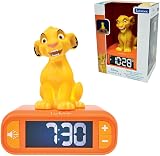 Lexibook Disney Lion King Simba Nightlight Alarm Clock LCD Backlit