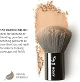 Avon Kabuki Brush Powder Bronzer Vegan Handle Recycled Plastic Natural Finish view 2
