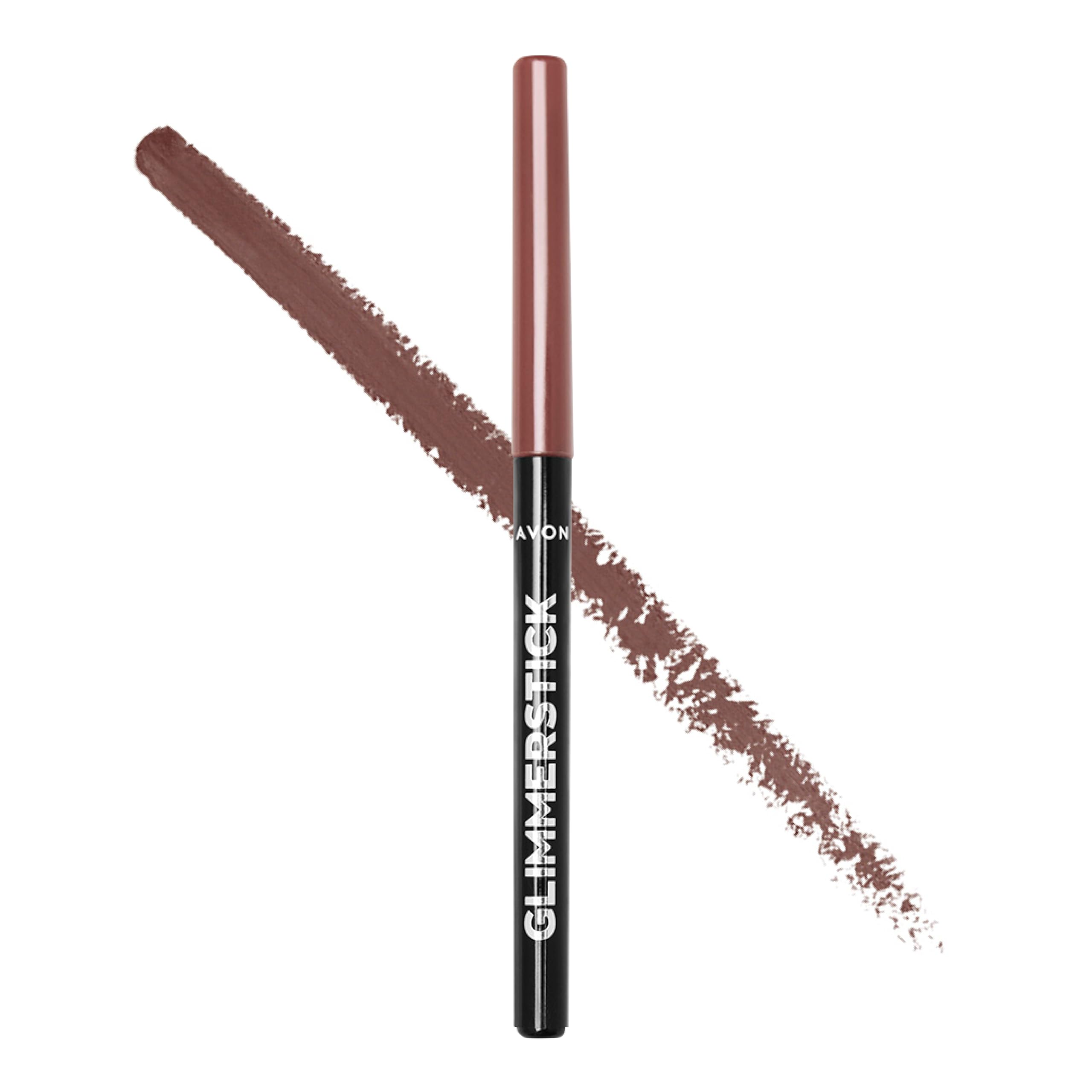 Avon Glimmerstick Lip Liner Simply Spice, Infused with Vitamin E for Smooth-Glide Application and Defined Lips
