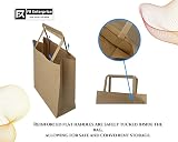FR Enterprises Large Brown Paper Bags with Handles 750 Count 10x12x3.5 view 5
