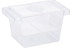 CAPASTEC Aquarium Fish Breeder Box, Transparent Fish Breeder Tanks, Baby Fish Breeder Box with 2 Suction Cups, Partitioned Fi