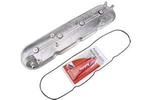 ONER AUTO PARTS Driver Side Valve Cover with Gasket & Bolts Compatible with 1999-2008 Cadillac Escalade, Chevy Silverado, Suburban, Tahoe, Trailblazer, GMC Sierra, Yukon, Replace# 12570427 264-965