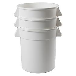 Winco Heavy-Duty Round Waste Container/Trash